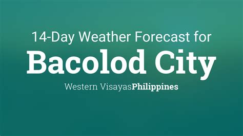 weather forecast today bacolod